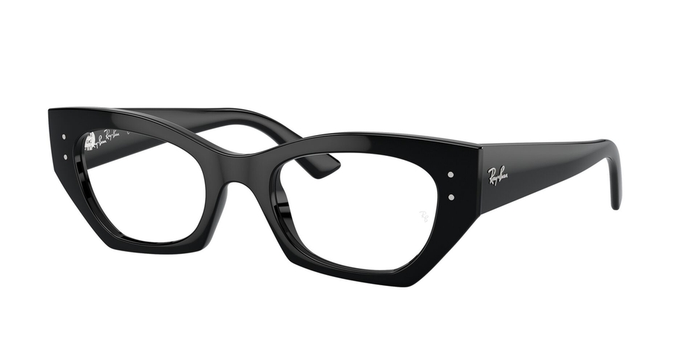 Armação de Óculos de Grau RX7330-8260-52 Ray Ban Irregular Preto Injetado
