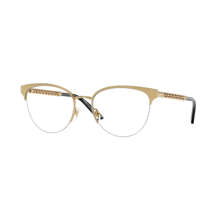 Armação de Óculos de Grau VE1297-1002-53 Versace Gatinho Ouro Metal