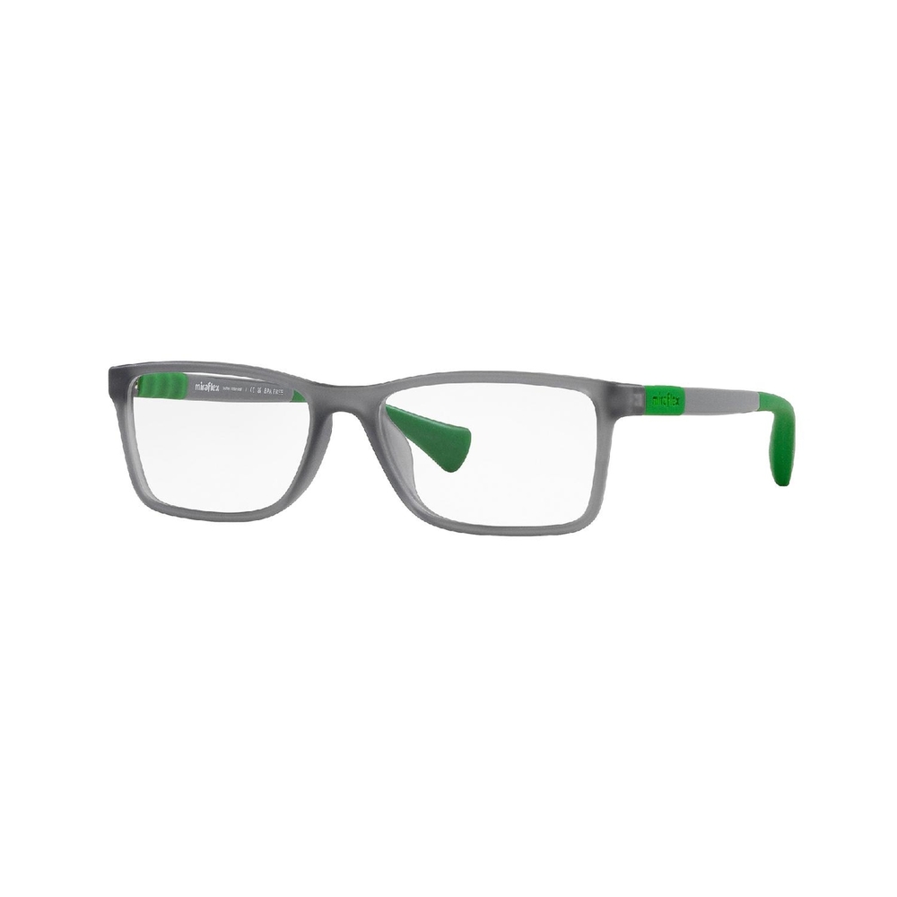 Armação de Óculos de Grau MF4012-L365-51 Miraflex Retangular Cinza Injetado