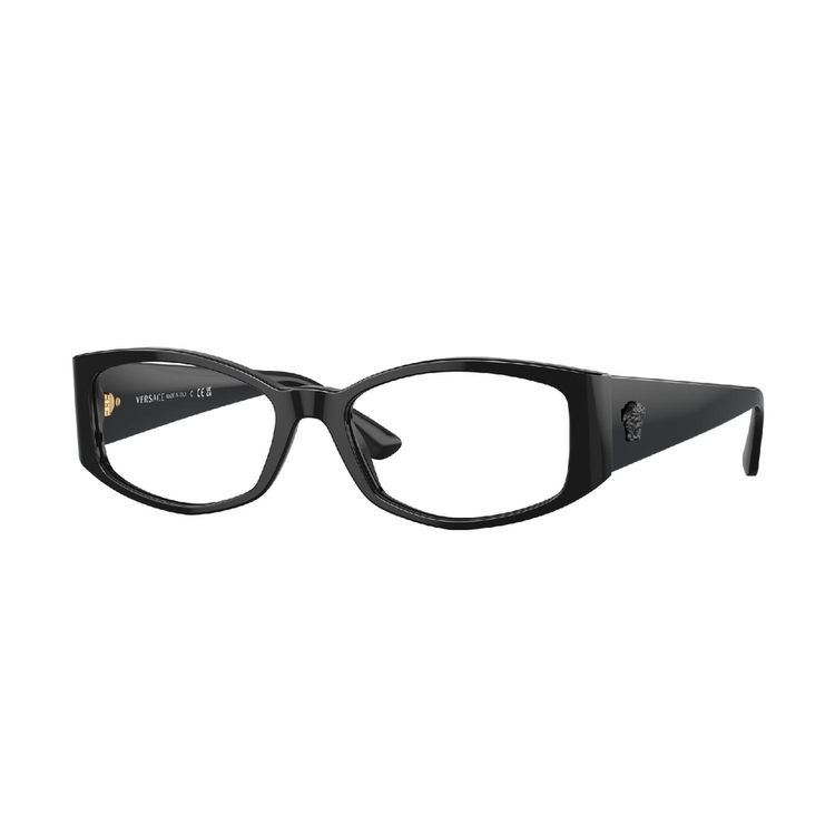 Armação de Óculos de Grau VE3343-GB1-54 Versace Irregular Preto Acetato
