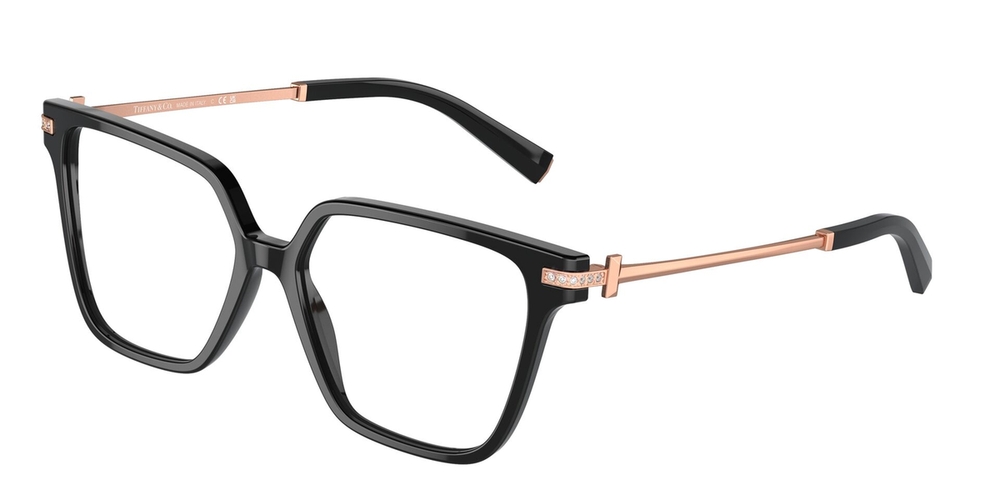 Armação de Óculos de Grau TF2234B-8001-54 Tiffany & Co Quadrado Preto Acetato