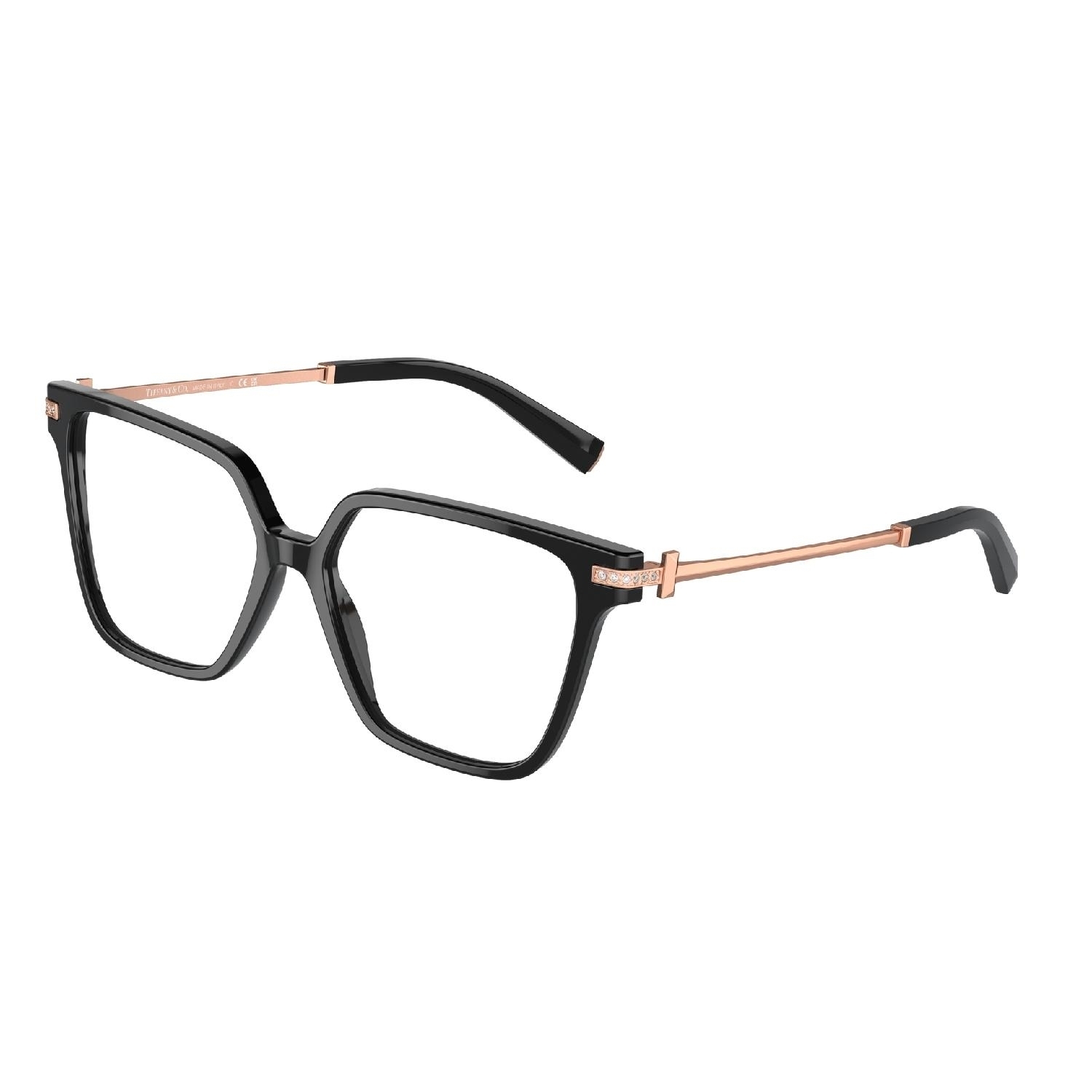 Armação de Óculos de Grau TF2234B-8001-54 Tiffany & Co Quadrado Preto Acetato