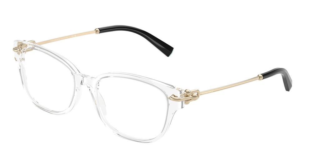 Armação de Óculos de Grau TF2262-8047-54 Tiffany & Co Retangular Com Cantos Arredondados Transparente Acetato