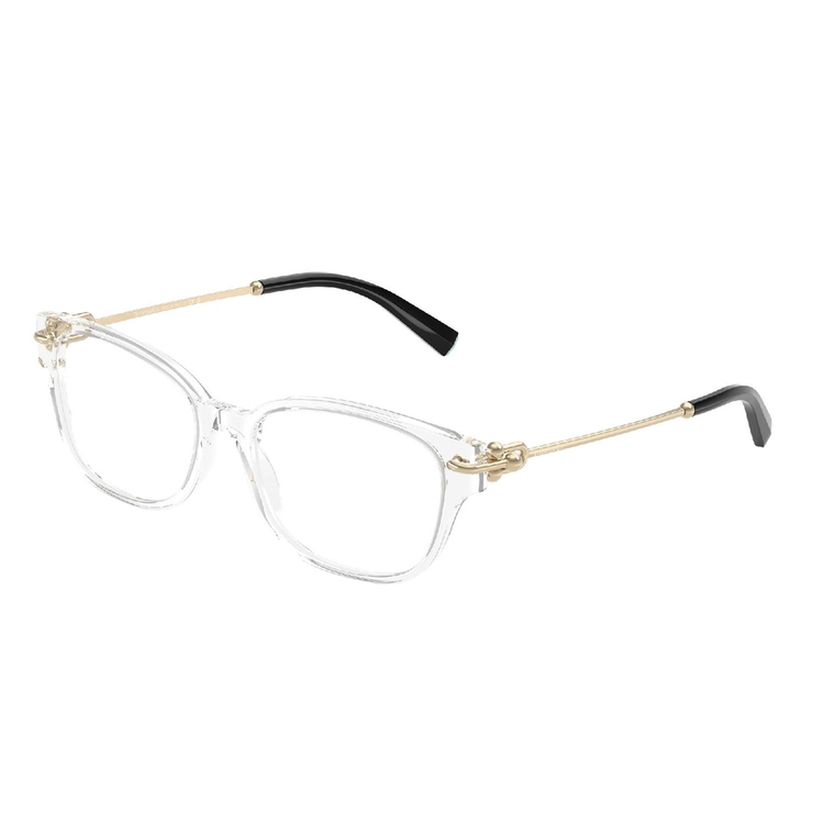 Armação de Óculos de Grau TF2262-8047-54 Tiffany & Co Retangular Com Cantos Arredondados Transparente Acetato