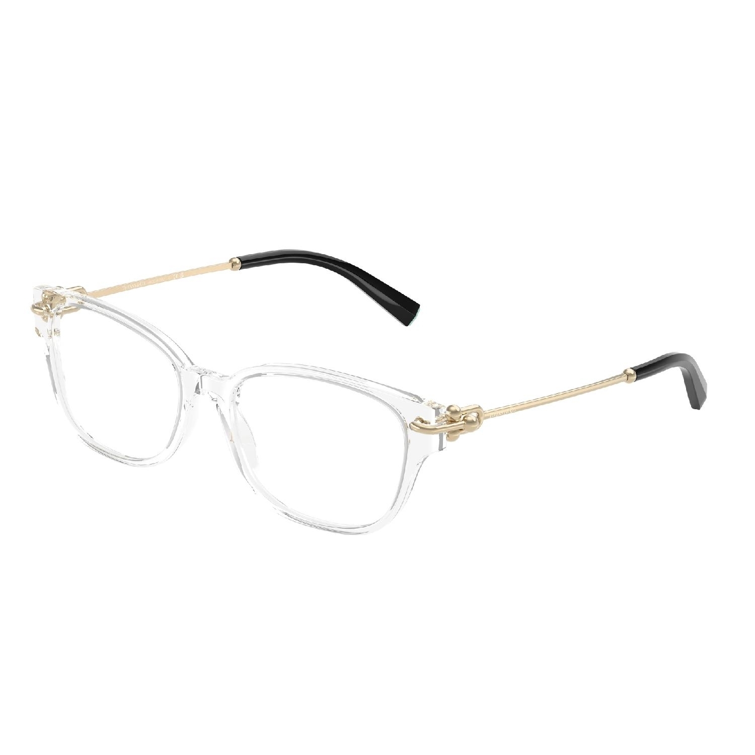 Armação de Óculos de Grau TF2262-8047-54 Tiffany & Co Retangular Com Cantos Arredondados Transparente Acetato
