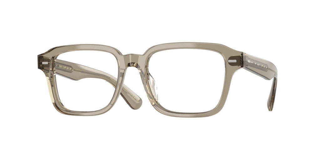 Armação de Óculos de Grau OV5562U-1745-51 Oliver Peoples Retangular Com Cantos Arredondados Verde Acetato