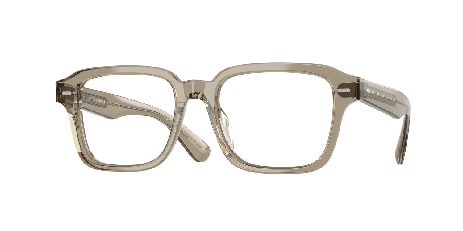Armação de Óculos de Grau OV5562U-1745-51 Oliver Peoples Retangular Com Cantos Arredondados Verde Acetato