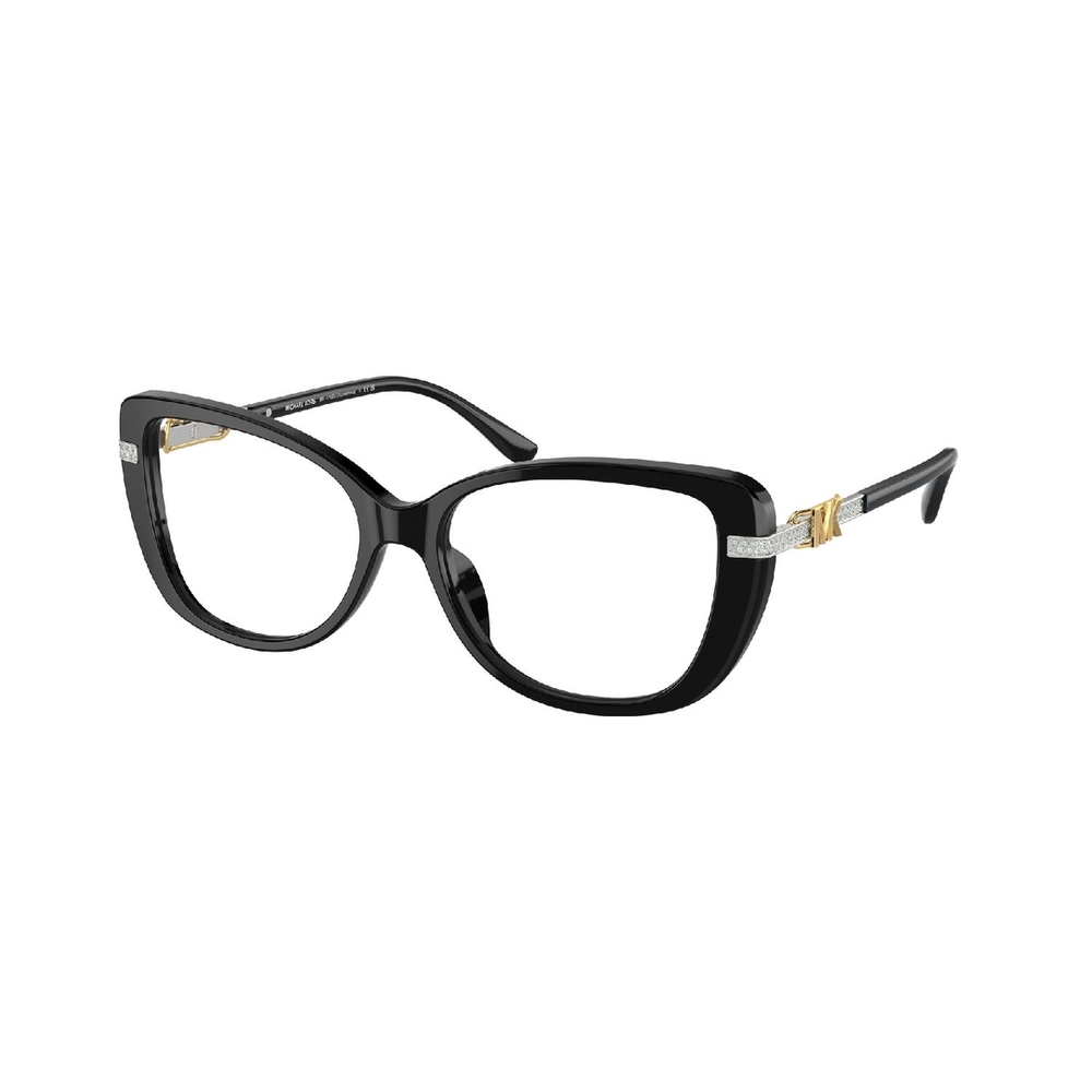 Armação de Óculos de Grau MK4125BU-3005-54 Michael Kors Gatinho Preto Acetato