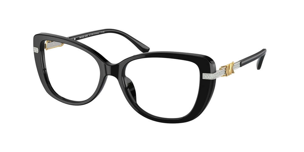 Armação de Óculos de Grau MK4125BU-3005-54 Michael Kors Gatinho Preto Acetato