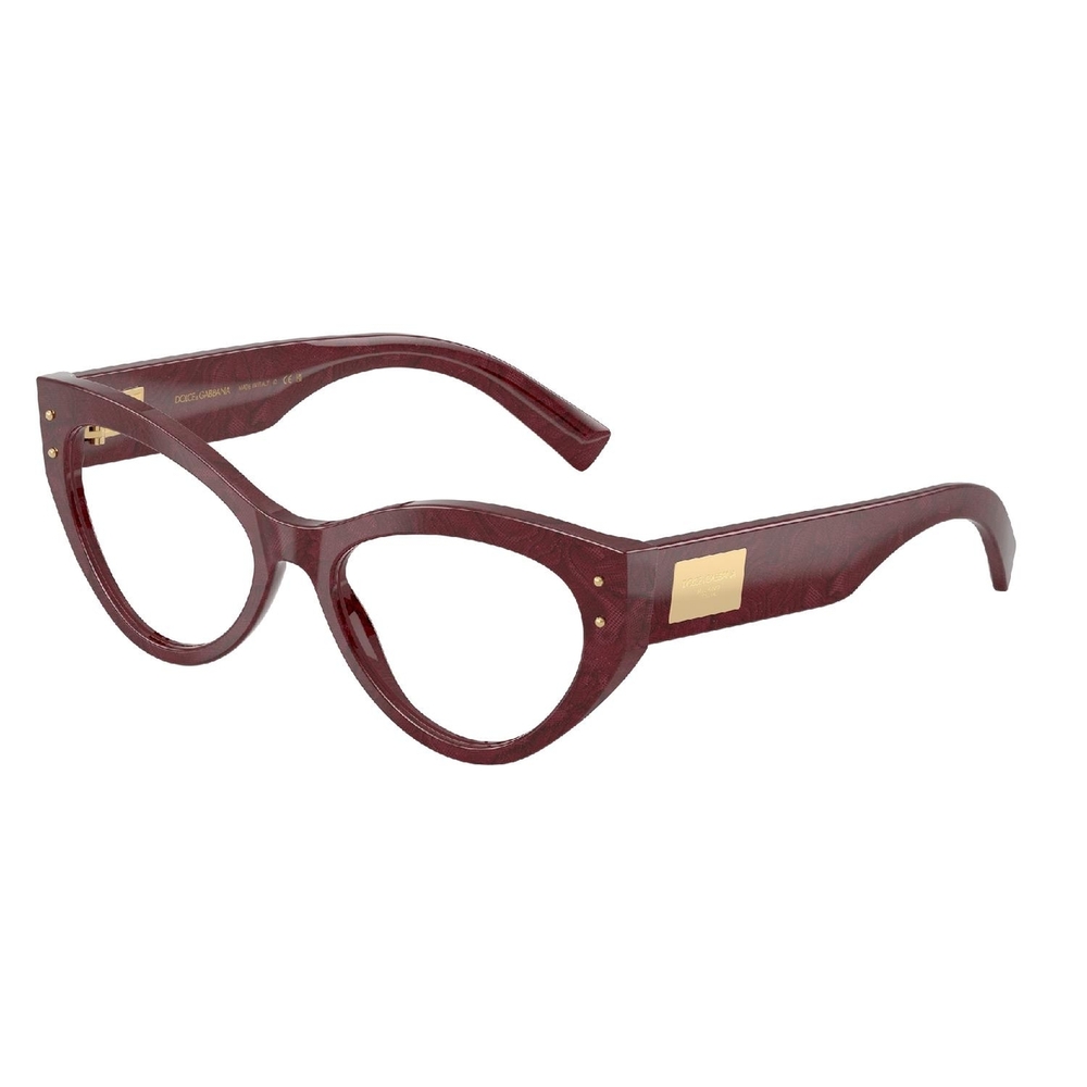 Armação de Óculos de Grau DG3403-3442-54 Dolce & Gabbana Gatinho Multicor Acetato