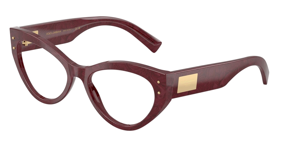 Armação de Óculos de Grau DG3403-3442-54 Dolce & Gabbana Gatinho Multicor Acetato