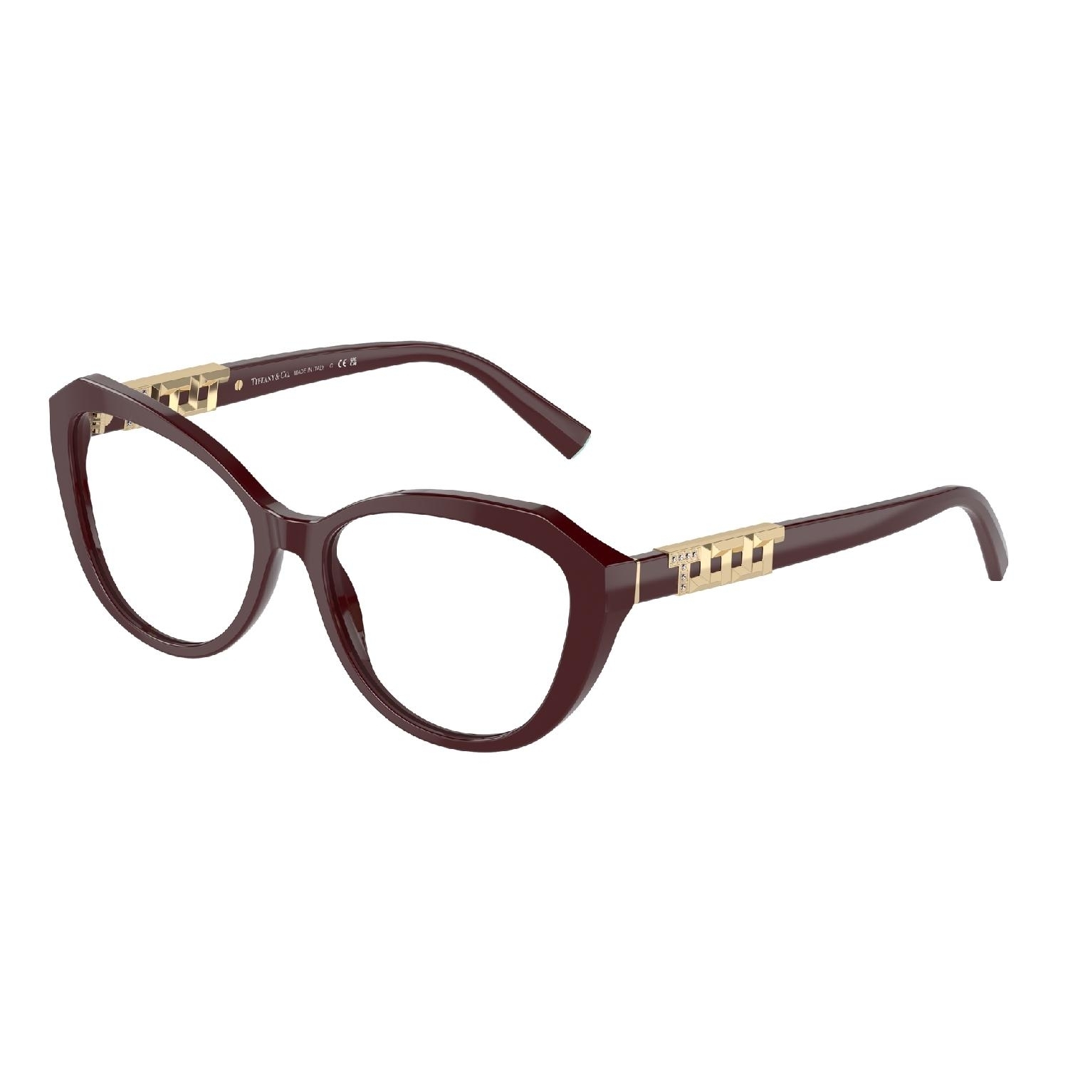 Armação de Óculos de Grau TF2241B-8389-54 Tiffany & Co Gatinho Violeta Acetato