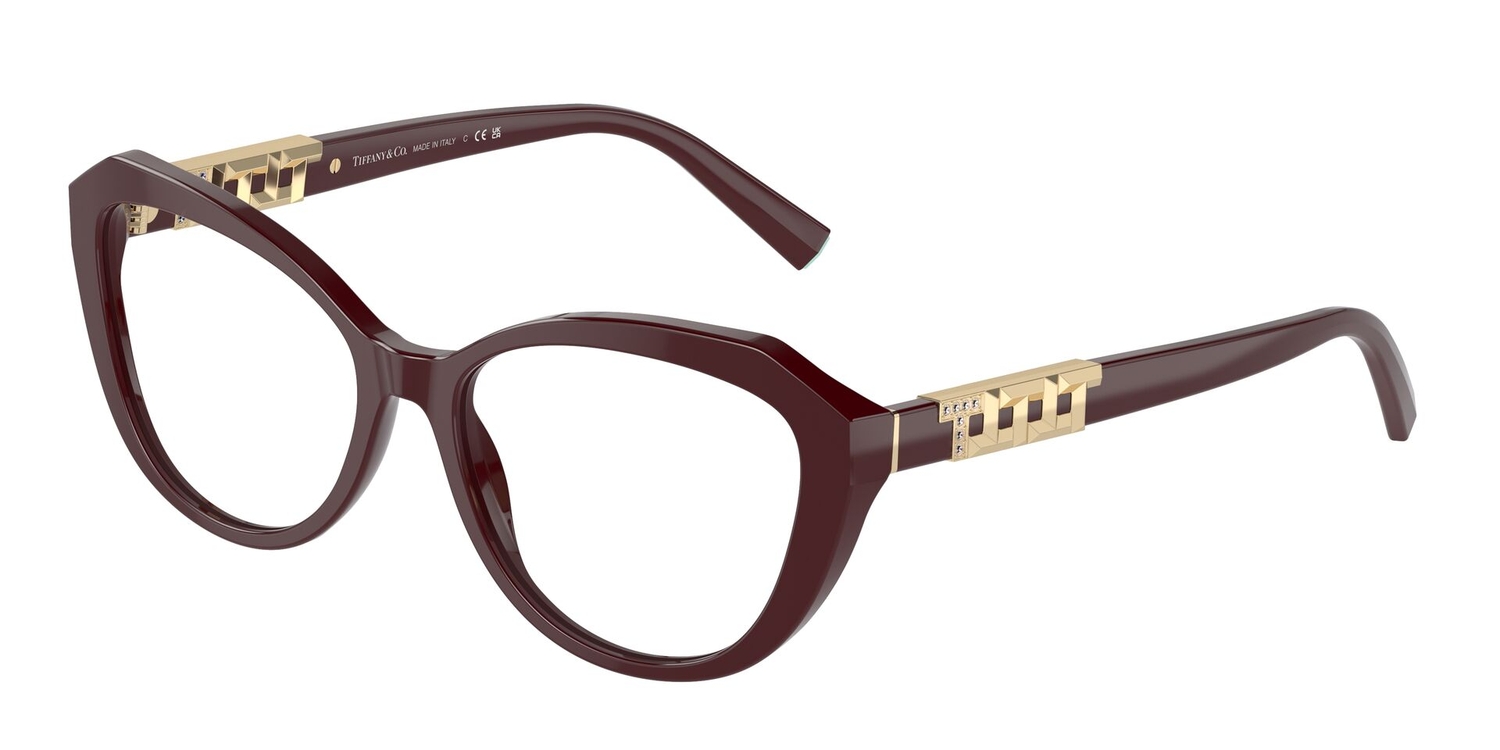 Armação de Óculos de Grau TF2241B-8389-54 Tiffany & Co Gatinho Violeta Acetato