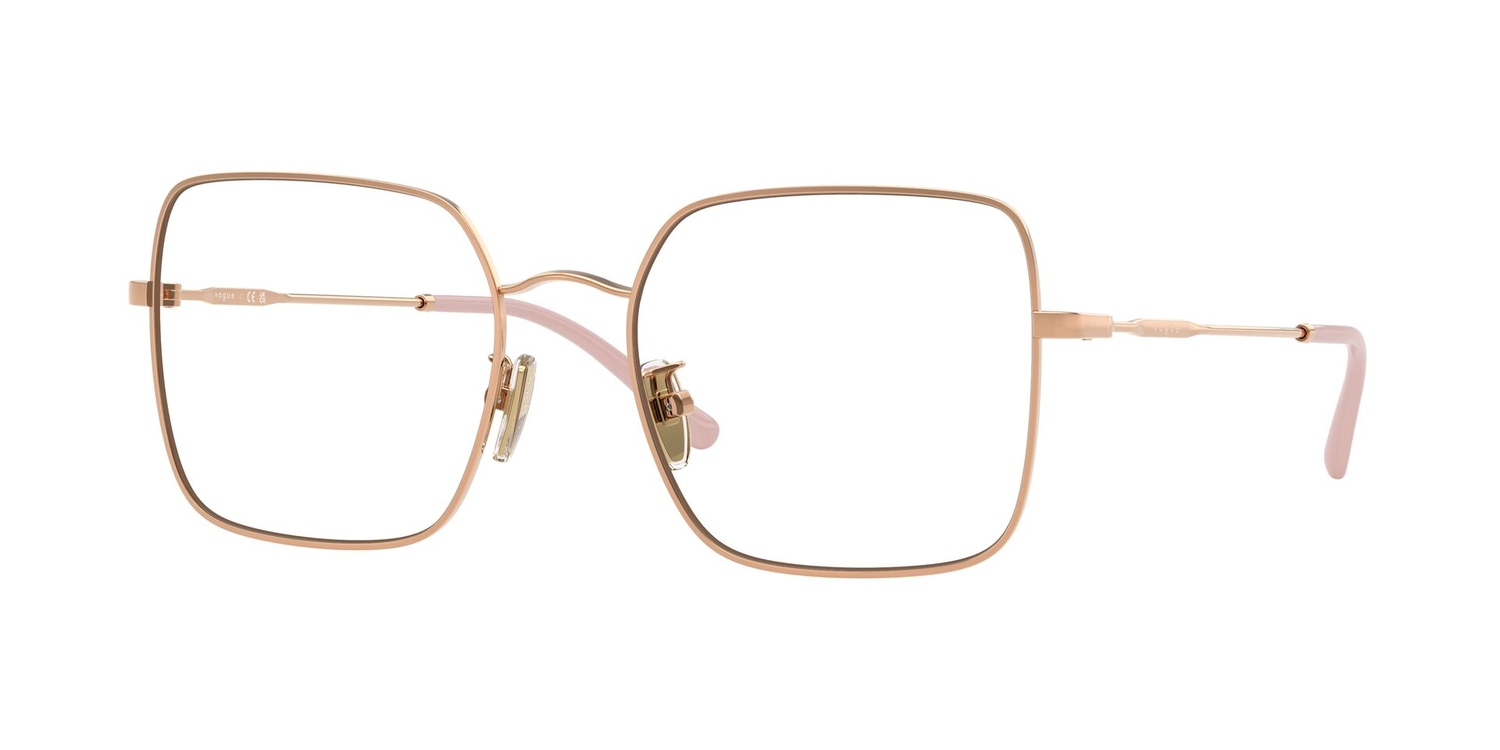 Armação de Óculos de Grau VO4328D-5152-54 Vogue Quadrado Ouro Metal