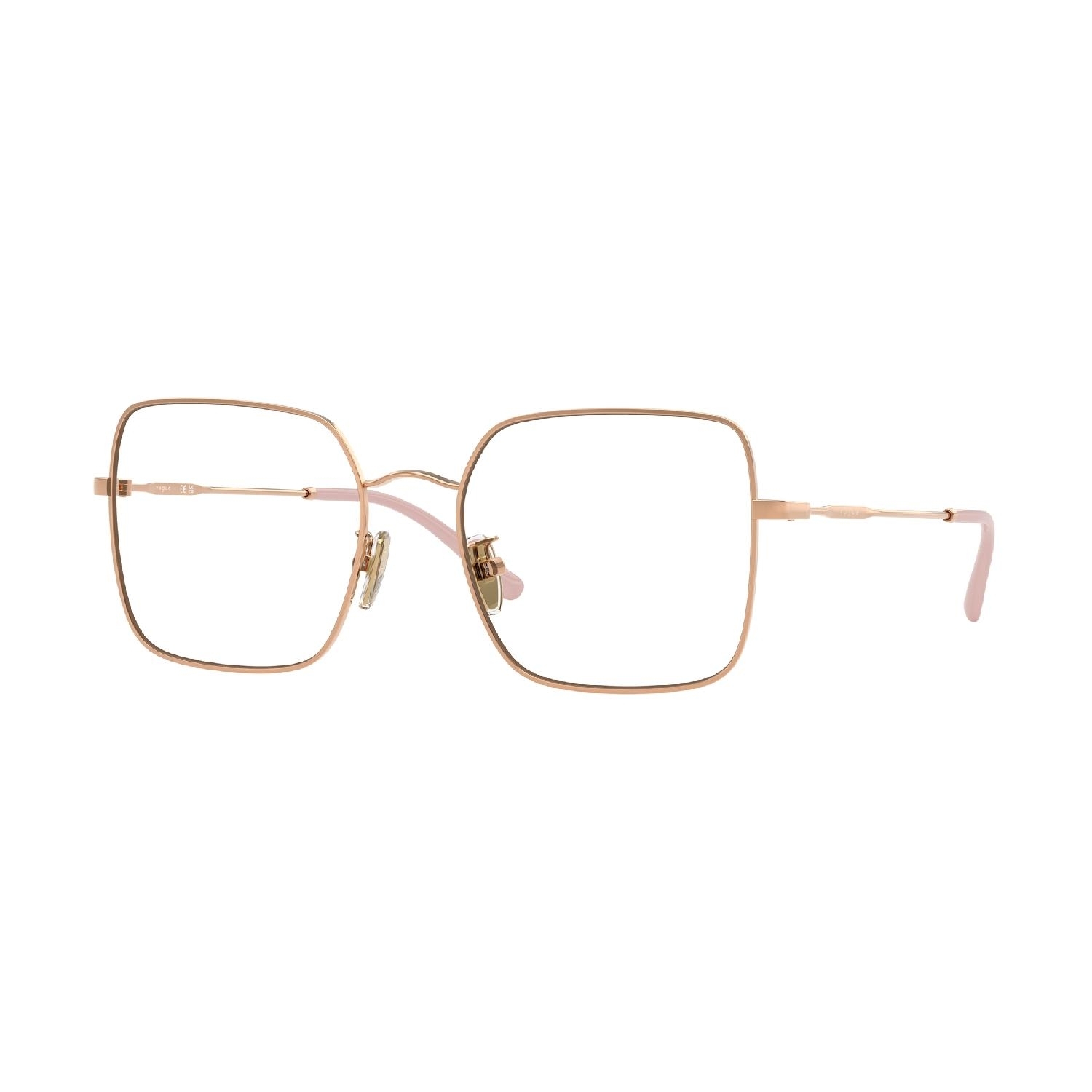 Armação de Óculos de Grau VO4328D-5152-54 Vogue Quadrado Ouro Metal