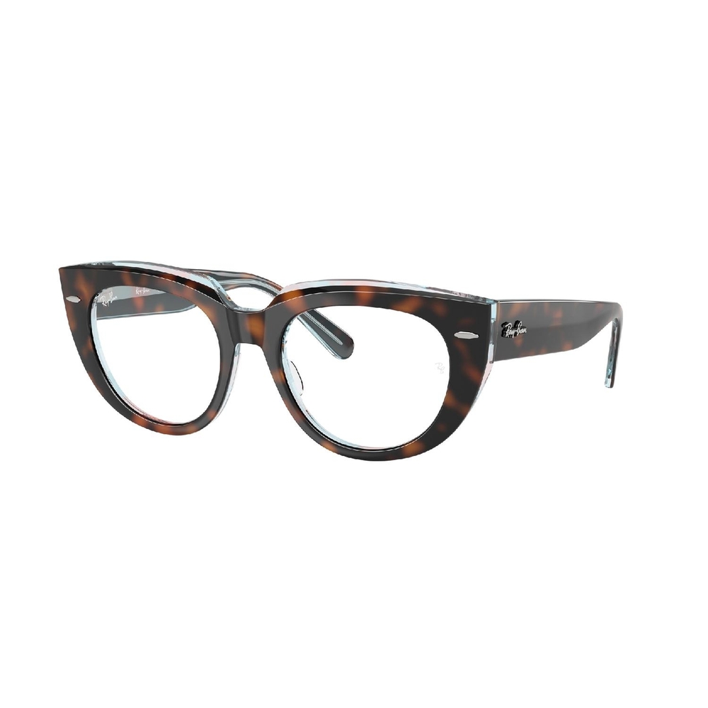 Armação de Óculos de Grau RX5586-8401-50 Ray Ban Quadrado Tartaruga Acetato