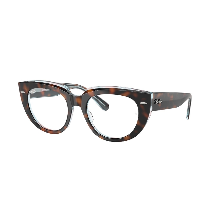 Armação de Óculos de Grau RX5586-8401-50 Ray Ban Quadrado Tartaruga Acetato