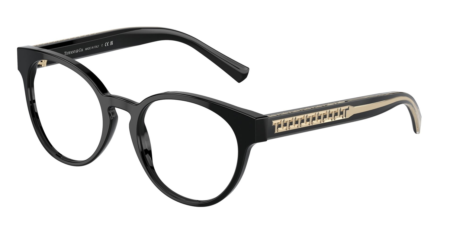 Armação de Óculos de Grau TF2250-8001-52 Tiffany & Co Phantos Preto Acetato
