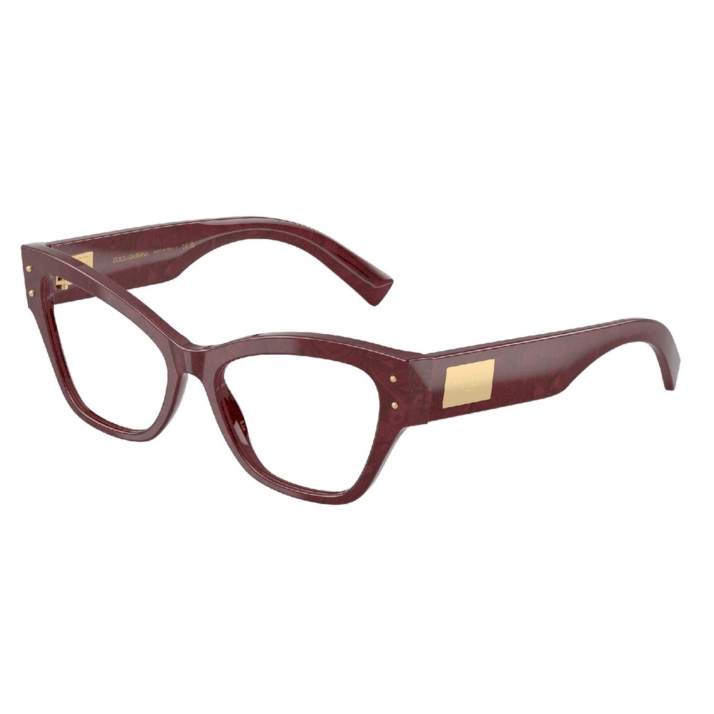 Armação de Óculos de Grau DG3404-3442-54 Dolce & Gabbana Borboleta Multicor Acetato