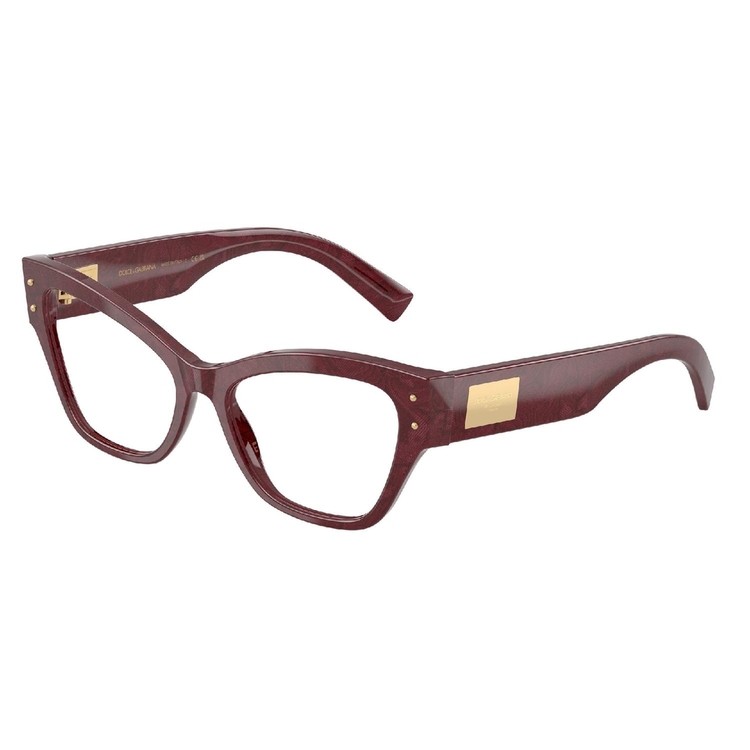 Armação de Óculos de Grau DG3404-3442-54 Dolce & Gabbana Borboleta Multicor Acetato