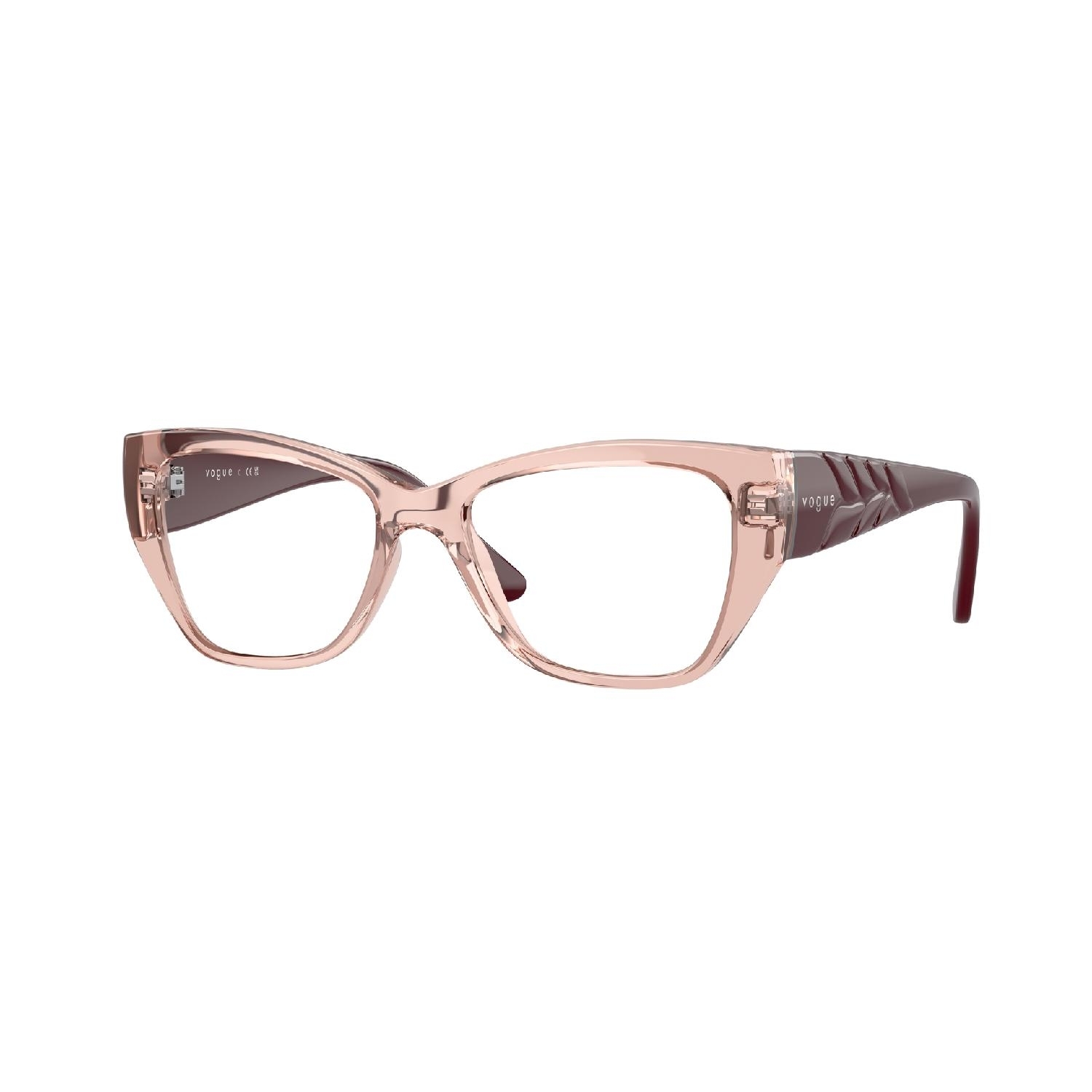 Armação de Óculos de Grau VO5483-2864-52 Vogue Borboleta Rosa Injetado