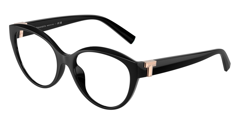 Armação de Óculos de Grau TF2255U-8001-54 Tiffany & Co Gatinho Preto Injetado