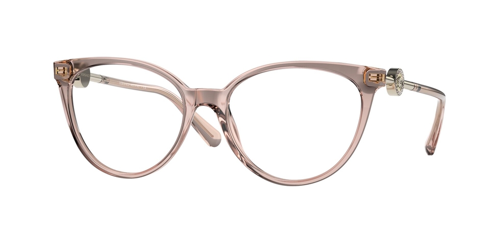 Armação de Óculos de Grau VE3298B-5339-55 Versace Phantos Rosa Acetato