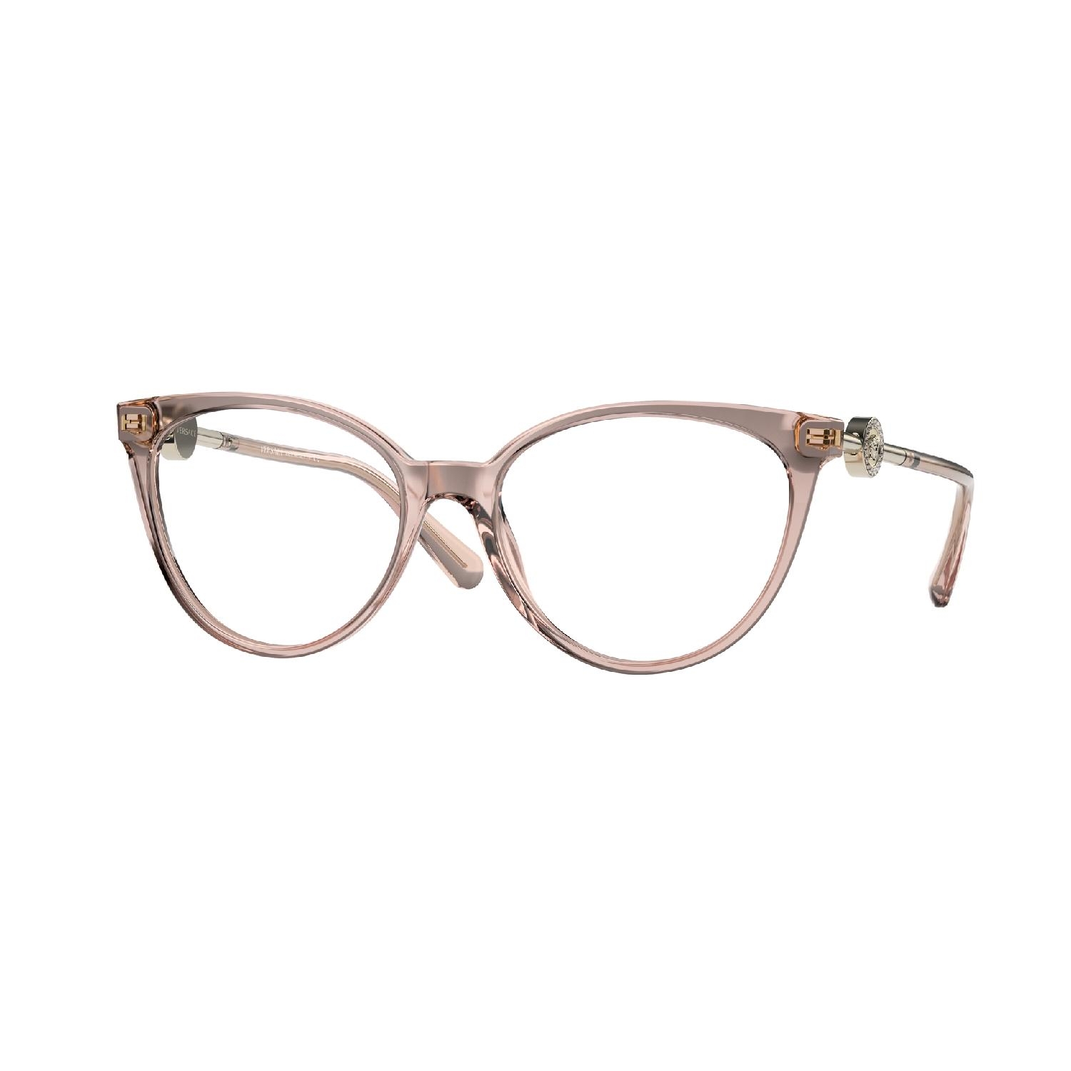 Armação de Óculos de Grau VE3298B-5339-55 Versace Phantos Rosa Acetato