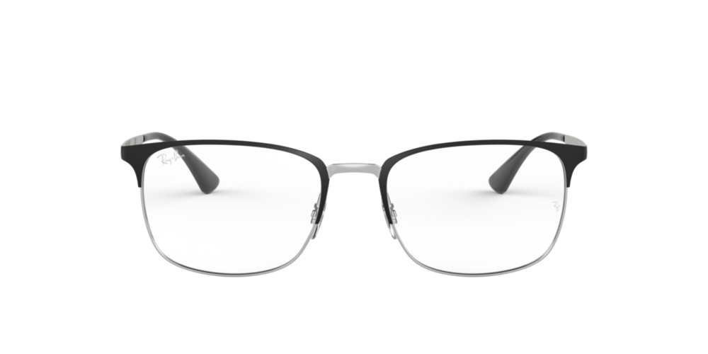 Armação de Óculos de Grau RX6421-2997-54 Ray Ban Quadrado Preto Metal