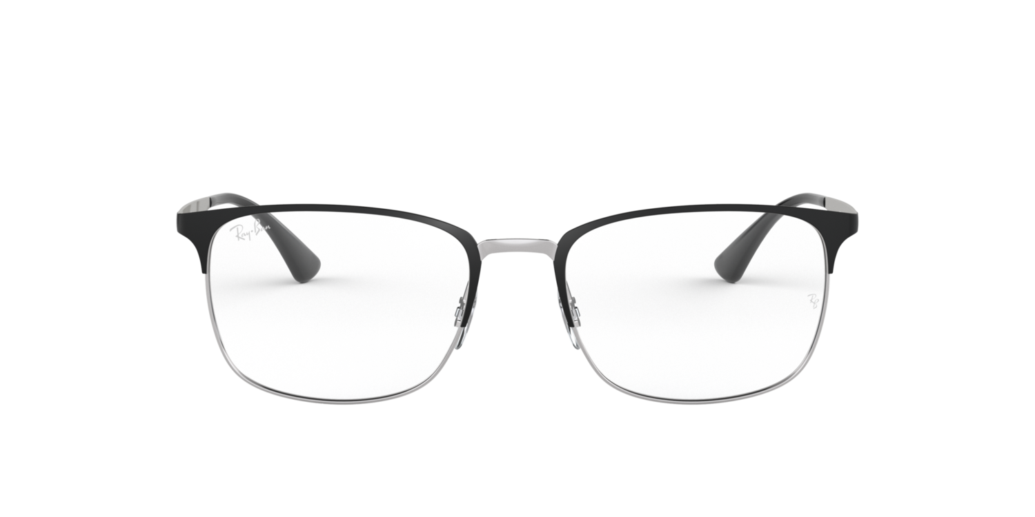 Armação de Óculos de Grau RX6421-2997-54 Ray Ban Quadrado Preto Metal
