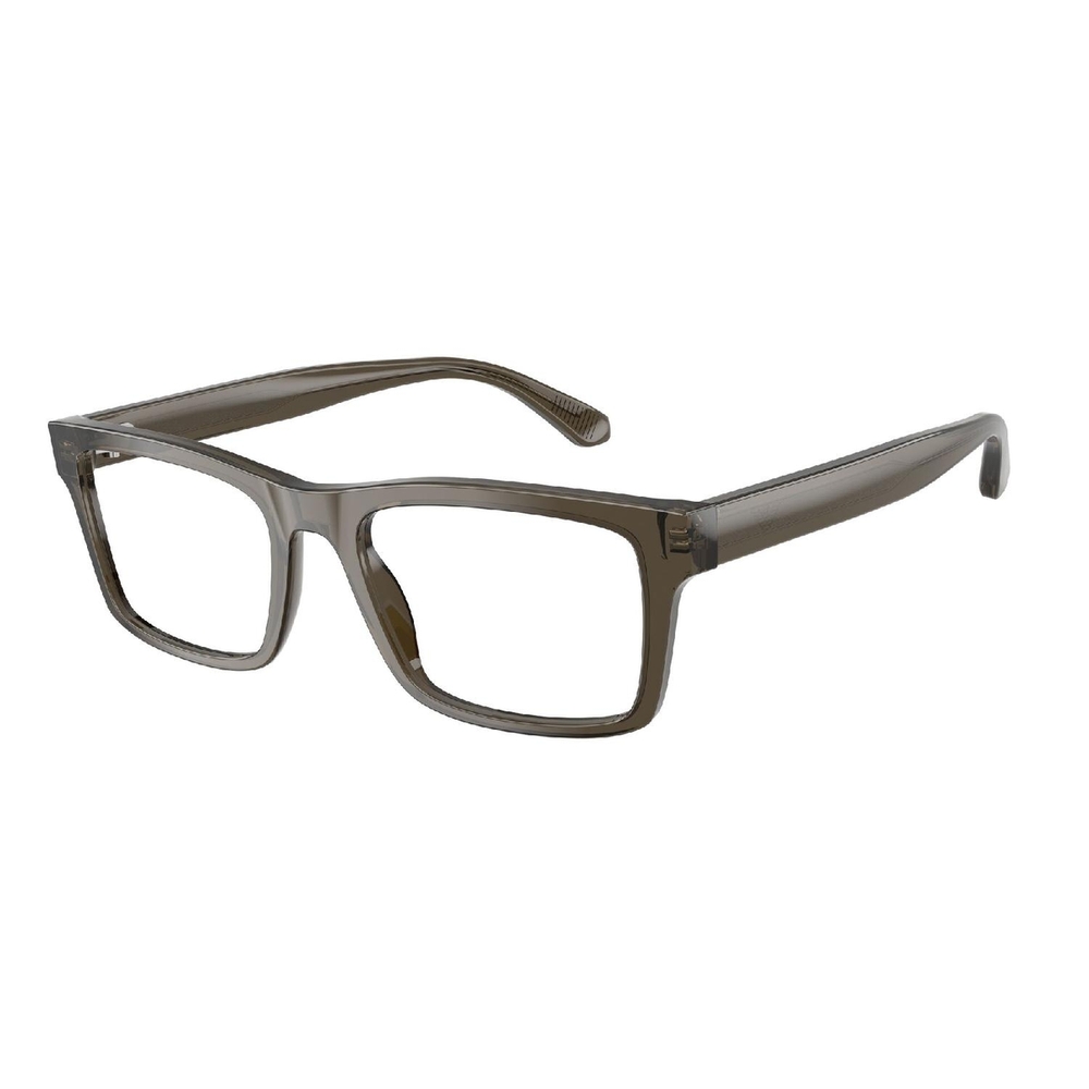 Armação de Óculos de Grau EA3254-6249-56 Emporio Armani Retangular Cinza Acetato