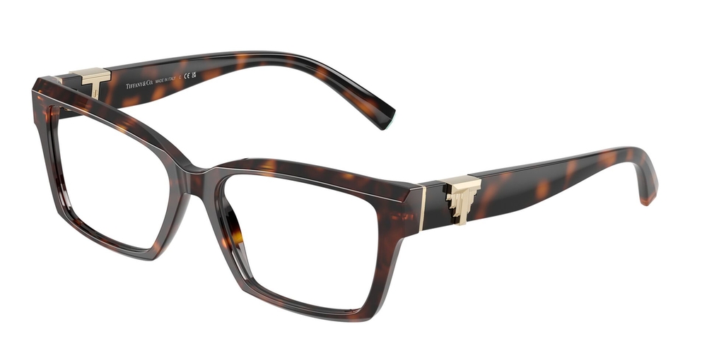 Armação de Óculos de Grau TF2267-8015-54 Tiffany & Co Quadrado Tartaruga Acetato