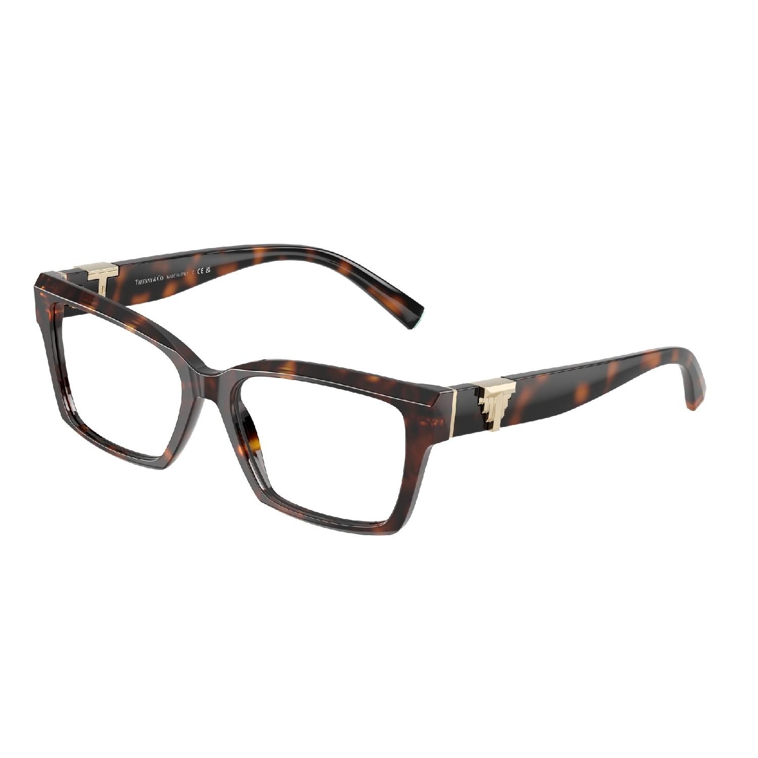 Armação de Óculos de Grau TF2267-8015-54 Tiffany & Co Quadrado Tartaruga Acetato
