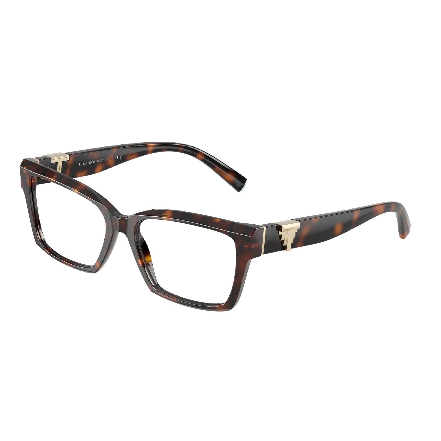 Armação de Óculos de Grau TF2267-8015-54 Tiffany & Co Quadrado Tartaruga Acetato