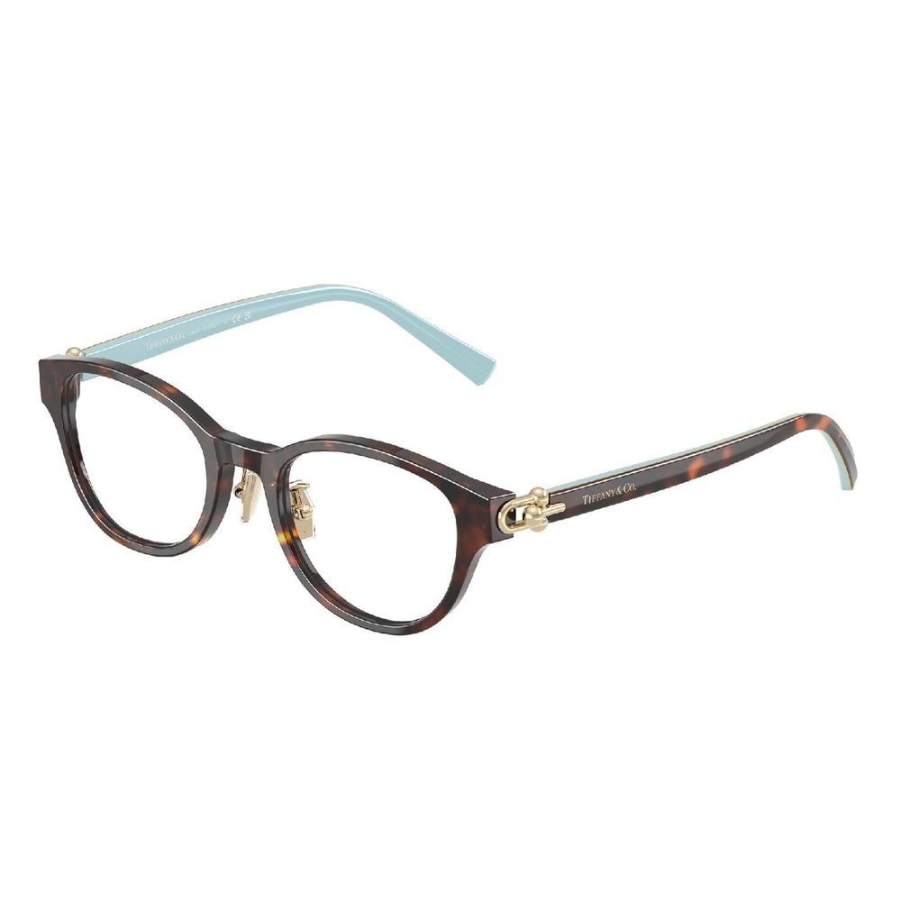 Armação de Óculos de Grau TF2273D-8015-48 Tiffany & Co Redondo Tartaruga Acetato