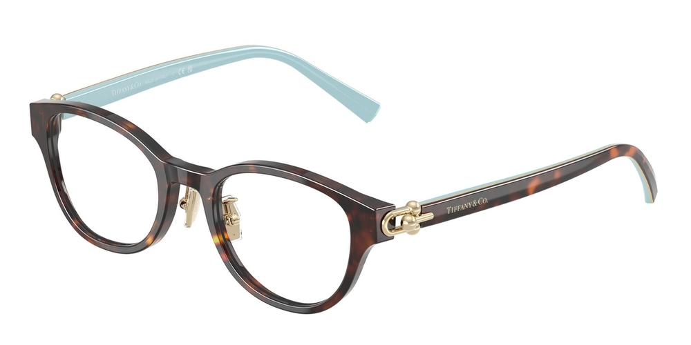 Armação de Óculos de Grau TF2273D-8015-48 Tiffany & Co Redondo Tartaruga Acetato