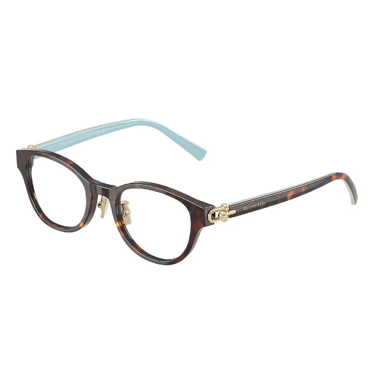 Armação de Óculos de Grau TF2273D-8015-48 Tiffany & Co Redondo Tartaruga Acetato