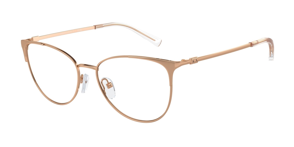 Armação de Óculos de Grau AX1034-6103-52 Armani Exchange Gatinho Ouro Metal