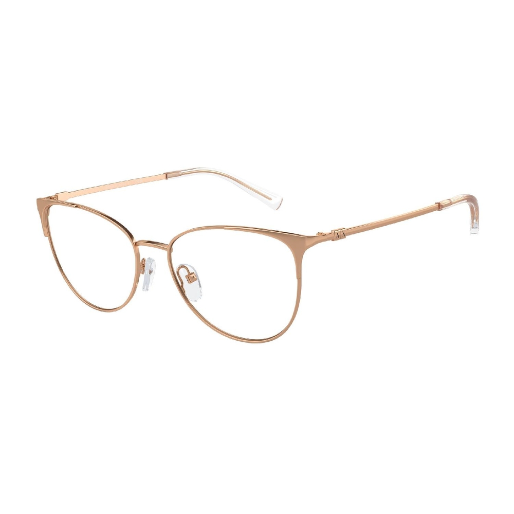 Armação de Óculos de Grau AX1034-6103-52 Armani Exchange Gatinho Ouro Metal