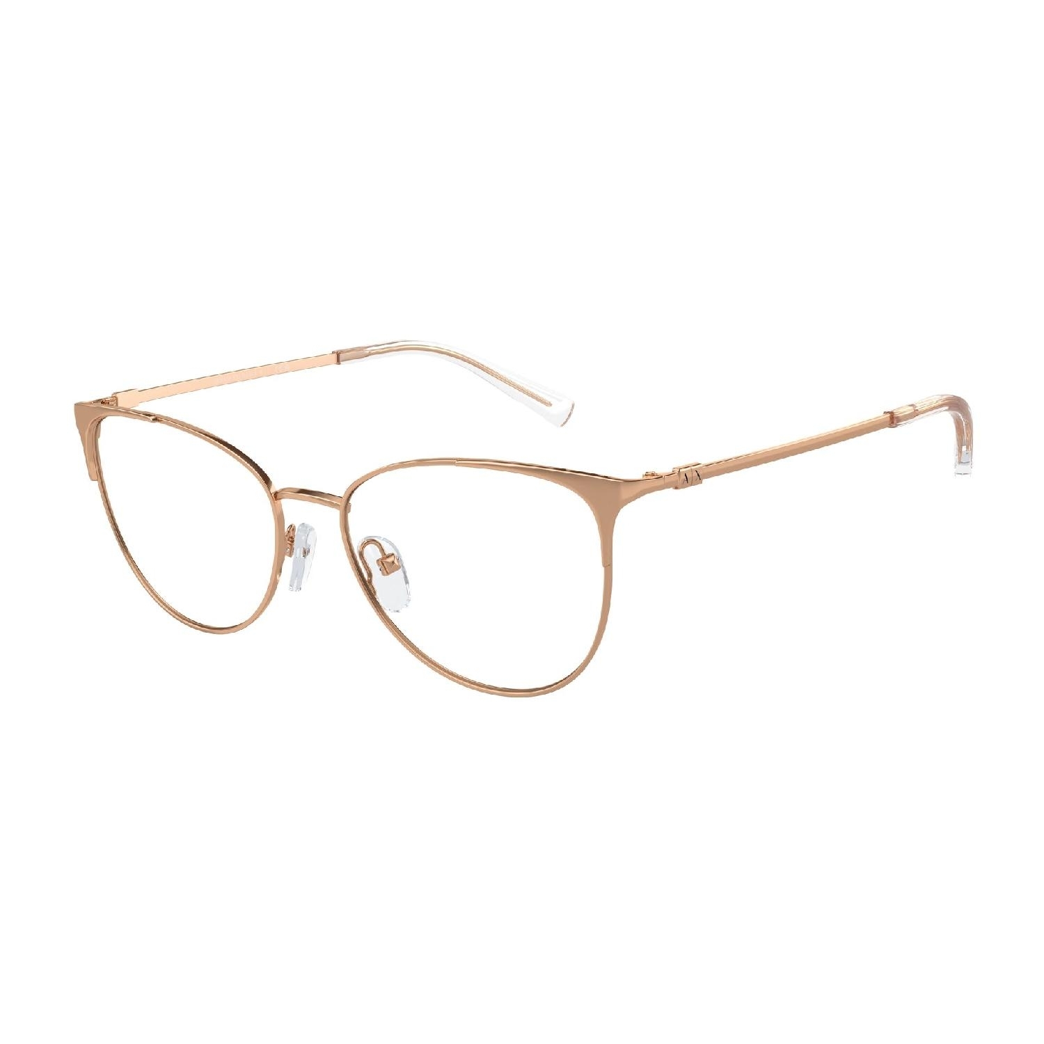 Armação de Óculos de Grau AX1034-6103-52 Armani Exchange Gatinho Ouro Metal