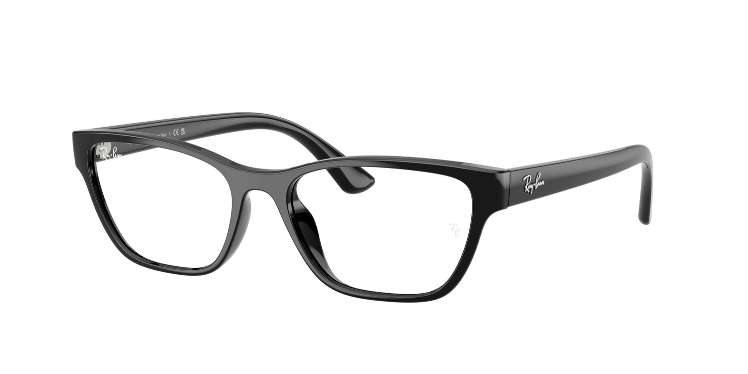 Armação de Óculos de Grau RX7252L-2000-54 Ray Ban Retangular Preto Injetado