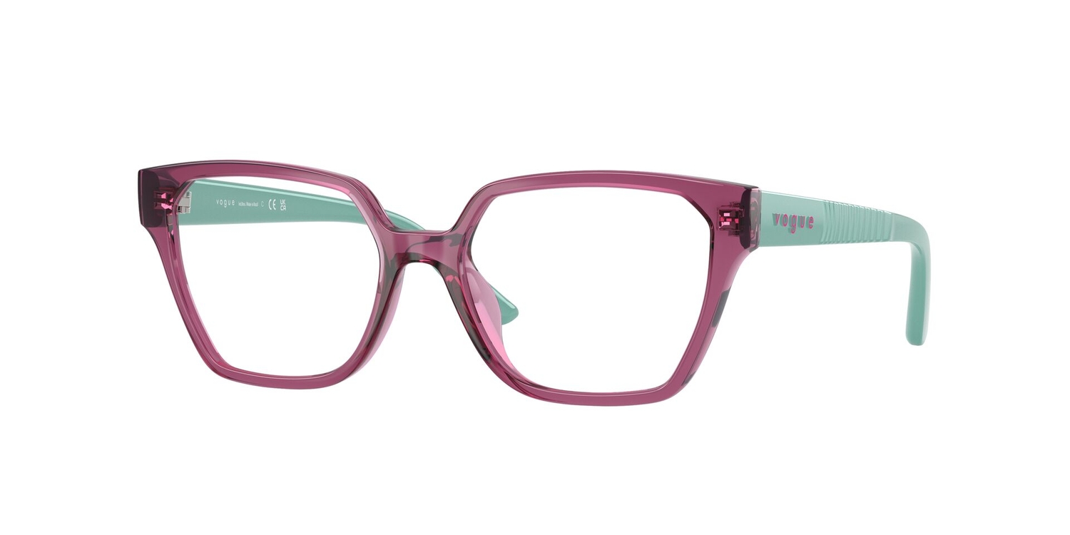 Armação de Óculos de Grau VY2037L-3227-48 Vogue Jr Irregular Violeta Náilon