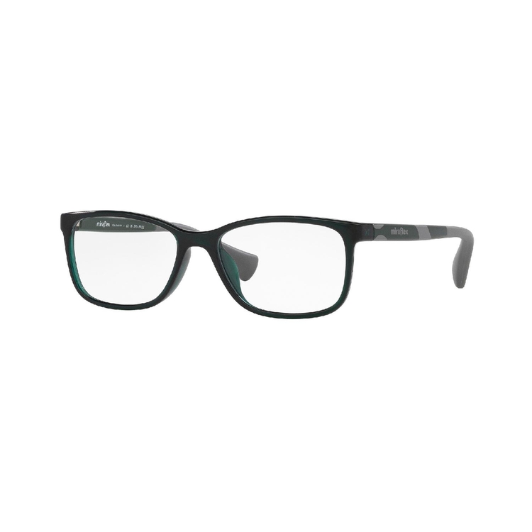 Armação de Óculos de Grau MF4018-L906-51 Miraflex Retangular Verde Injetado