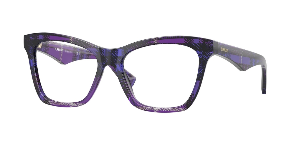 Armação de Óculos de Grau BE2416-4113-54 Burberry Gatinho Violeta Acetato