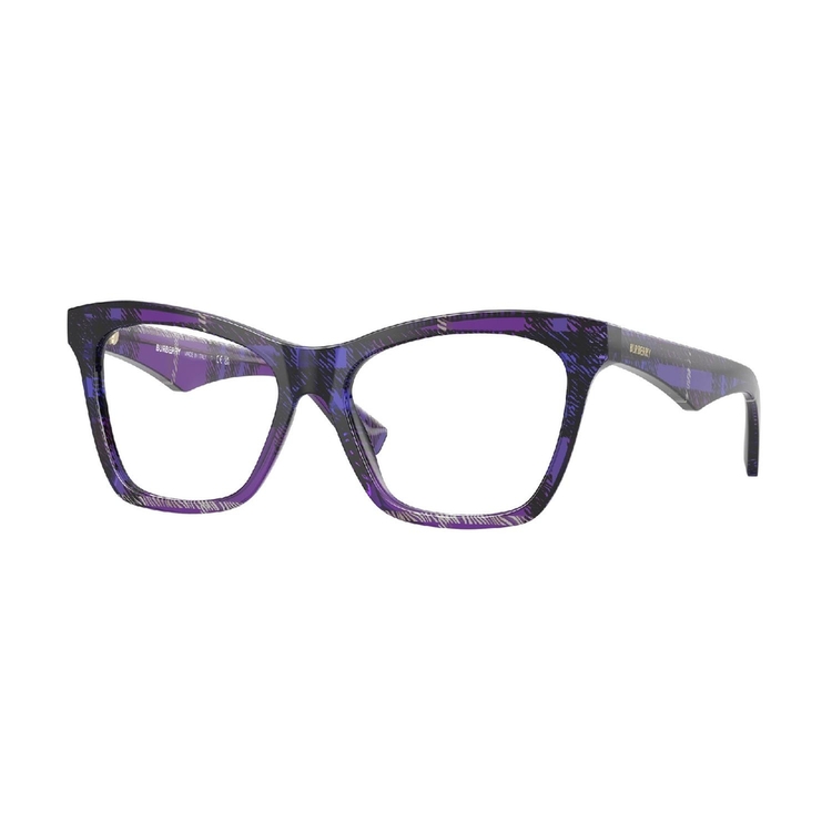 Armação de Óculos de Grau BE2416-4113-54 Burberry Gatinho Violeta Acetato
