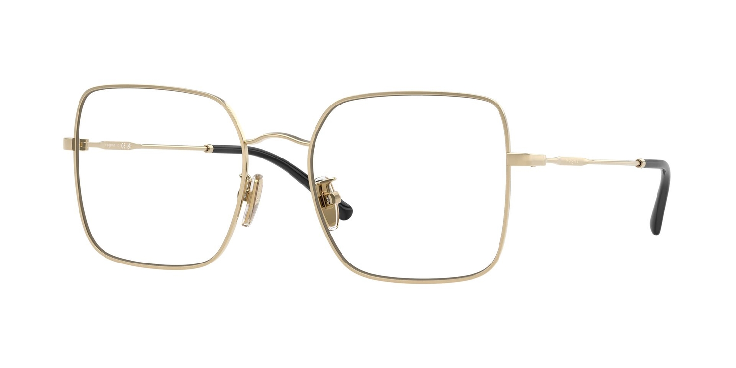 Armação de Óculos de Grau VO4328D-848-54 Vogue Quadrado Ouro Metal
