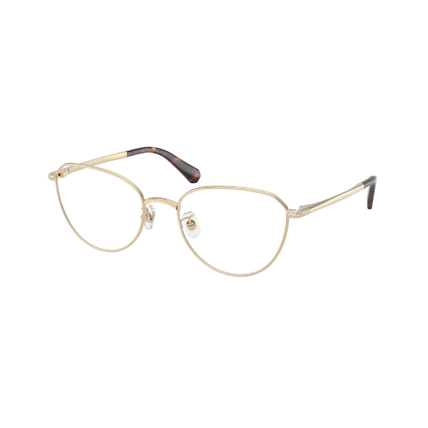 Armação de Óculos de Grau SK1029D-4013-54 Swarovski Redondo Ouro Metal
