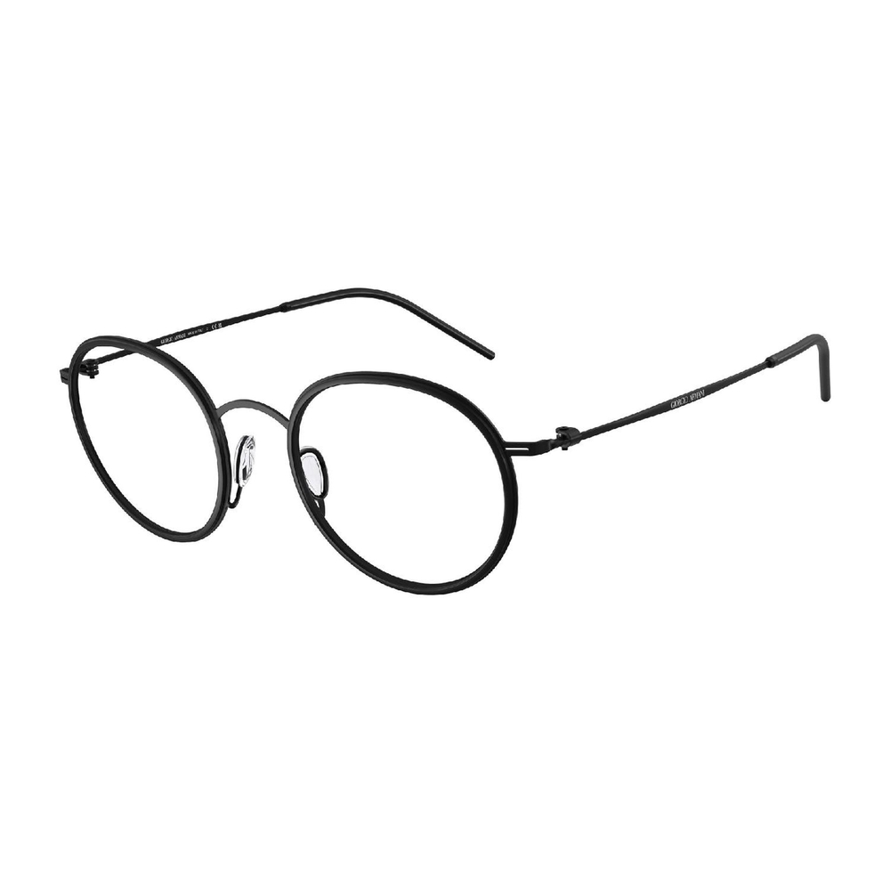 Armação de Óculos de Grau AR5155-3001-49 Giorgio Armani Redondo Preto Metal