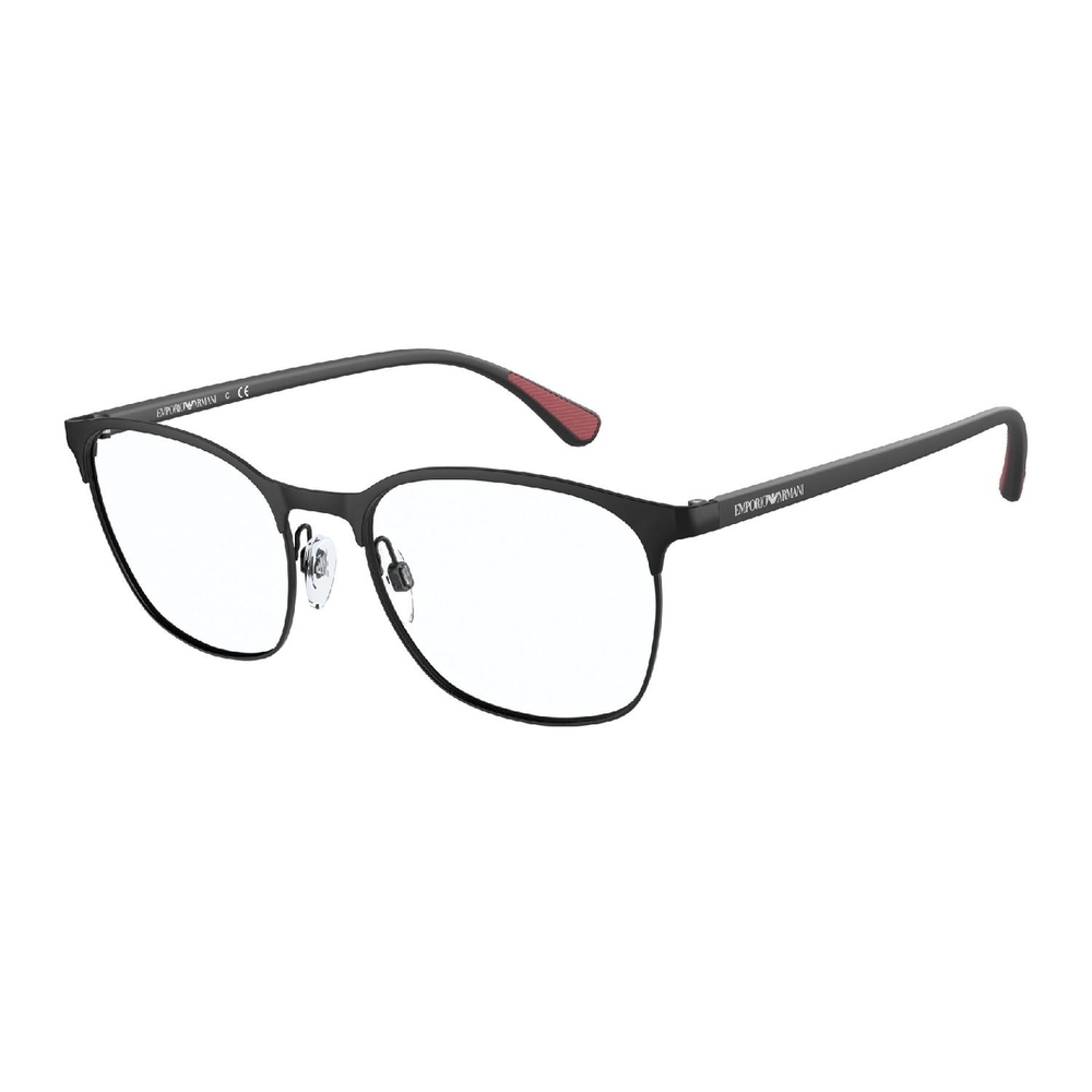 Armação de Óculos de Grau EA1114-3001-54 Emporio Armani Oval Preto Metal