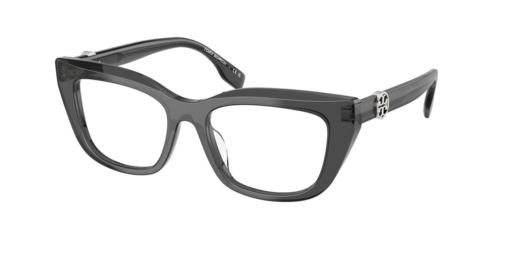 Armação de Óculos de Grau TY2158U-2019-51 Tory Burch Gatinho Cinza Acetato